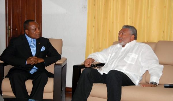 Bishop Mensah with Former Prez Rawlings